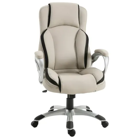 Office Chair PU Leather Executive on Rolling Wheels Task