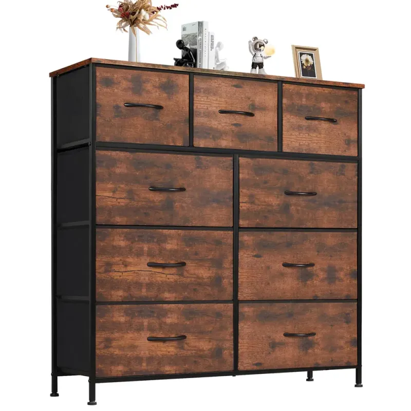 Dresser for Bedroom with 9 Fabric Storage Drawer Wardrobe Tall β photo 6