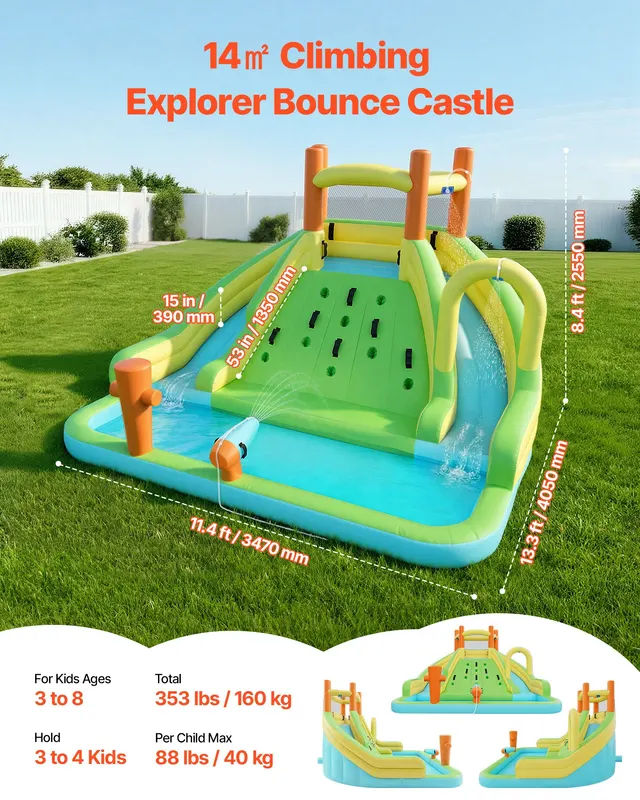 Inflatable Bounce House — 13.3 X 11.4 X 8.4 Ft Inflatable Bounce — photo 5