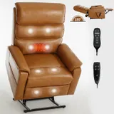 Brown Leatheraire Dual Motor Infinite Position Up to 350 LBS — photo 6