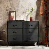 Dresser for Bedroom 6 Drawers Wide Fabric Storage Units Chest — photo 4