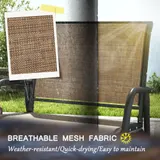 2 Pieces Outdoor Glider Chair — Steel Swing Chai with Curved — photo 7