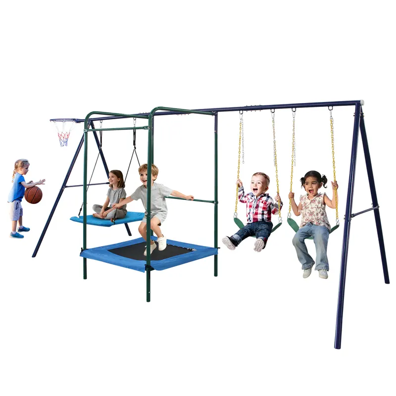 4 in 1 Swing Set with Belt Swing