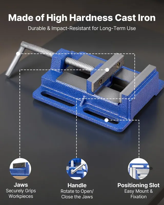 Drill Press Vise — 6 Inch Jaw Width — photo 2