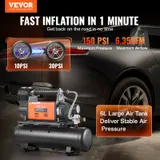 Heavy Duty Air Compressor & 6L Tank 6.35CFM Portable Tire — photo 3