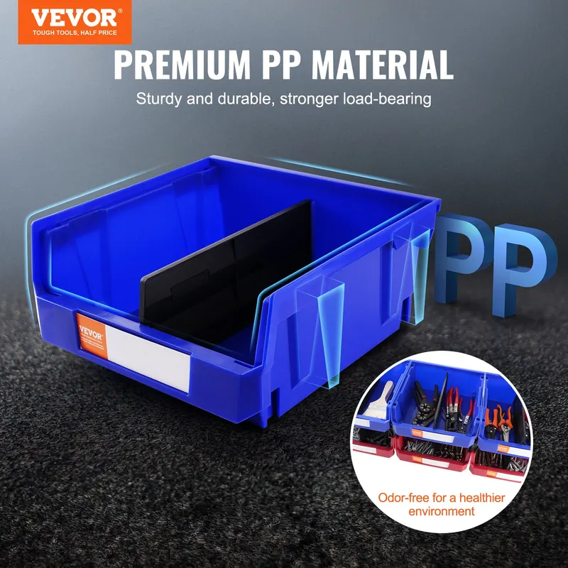 Plastic Storage Bin — (11-Inch X 11-Inch X 5-Inch) — photo 3