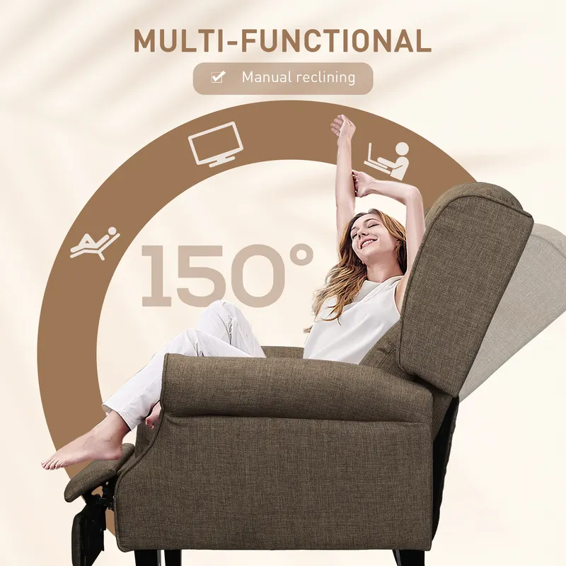 Vibration Massage Recliner Chair for Living Room with Heat β photo 5