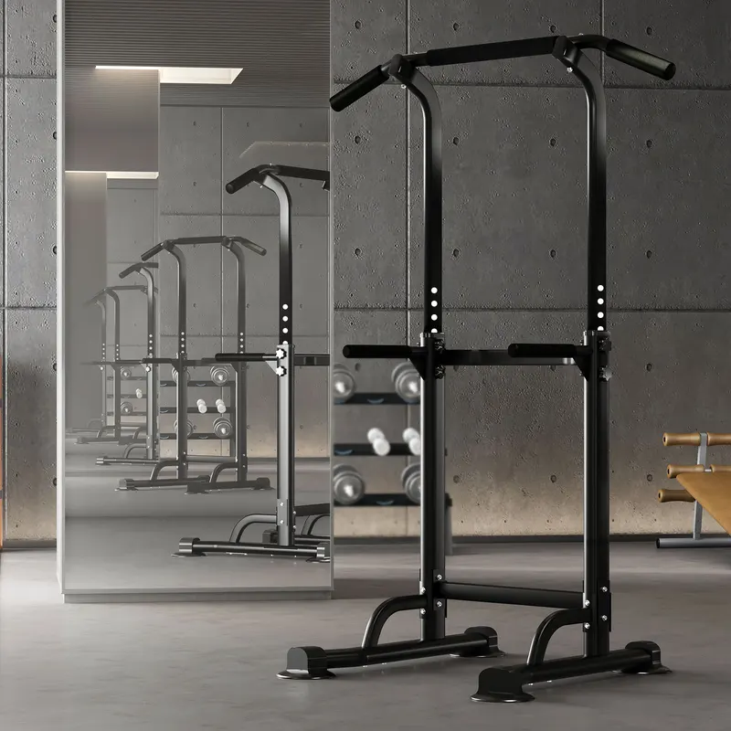 Adjustable Power Tower Pull Up Bar Dip Station — photo 6