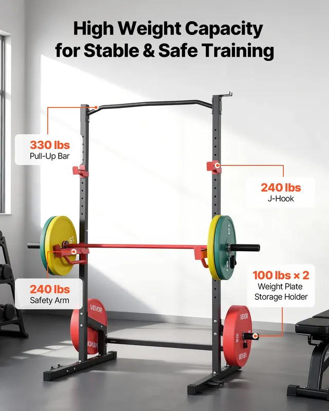 Power Cage Squat Rack — Multifunctional Power Rack Home Gym — photo 4