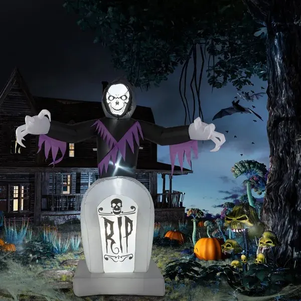 8ft Garden 3pcs LED String Lights Grim Reaper and Grave — photo 5