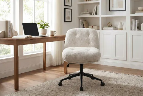 Cross Legged Office Chair No Arms