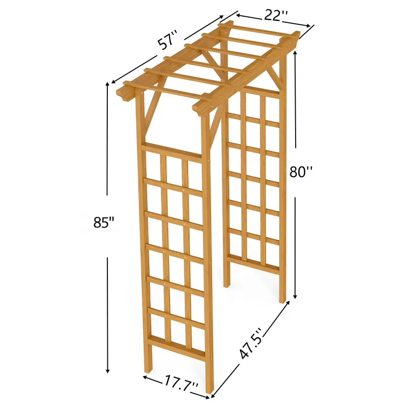 Wooden Arbor — Wedding Arch for Ceremony — photo 5