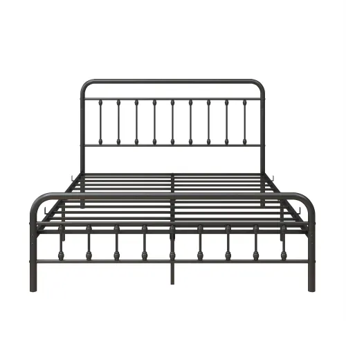 Metal Platform Bed Frame β Victorian Style Headboard Footboard β photo 4