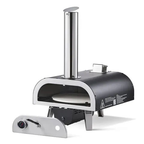 Dual Fuel Pizza Oven Outdoor — 12 in Wood Fire & Propane Gas