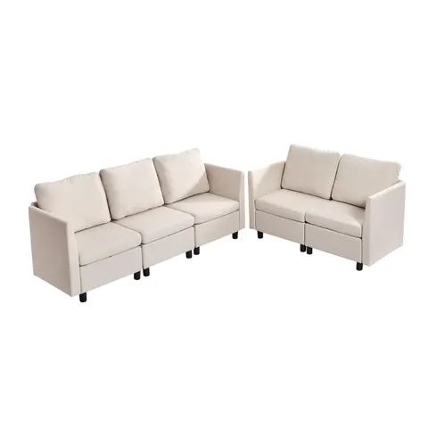 Modular Sectional Sofa — Modern 5-Seater Modular Sofa