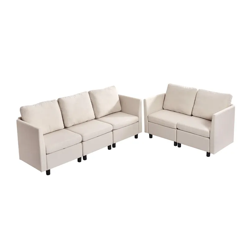 Modular Sectional Sofa — Modern 5-Seater Modular Sofa