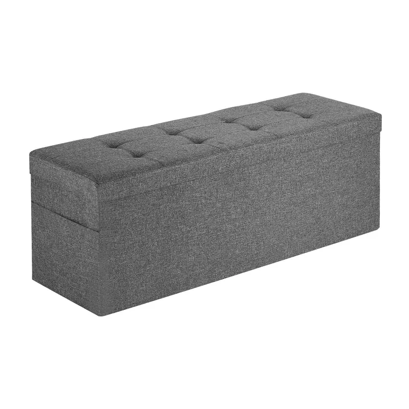 Foldable Storage Ottoman Bench