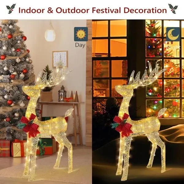 Lighted Christmas Reindeer Outdoor Decorations — photo 6