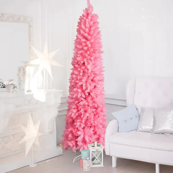 7.5 FT Hinged Christmas Tree β Artificial Pencil Christmas Tree β photo 7