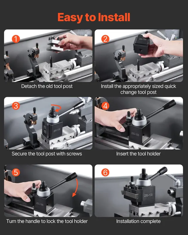 Quick Change Tool Post Set — 8 Pcs — photo 2