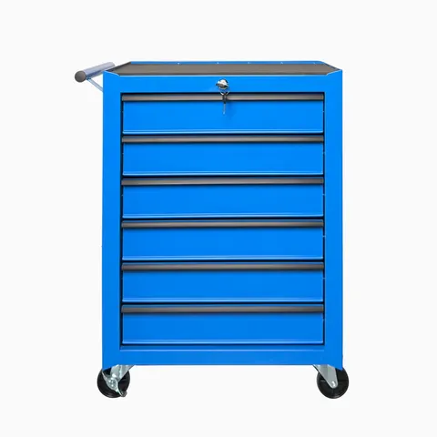 Rolling Metal Tool Chest with 6 Drawers