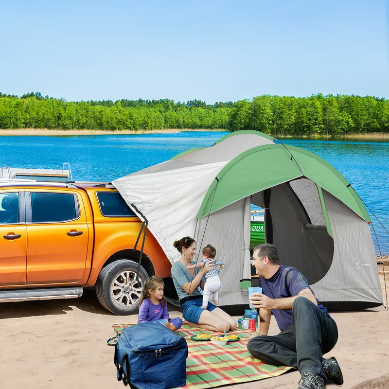 2000mm Waterproof SUV Tent — Car Tent with 3 Doors and Mesh — photo 3