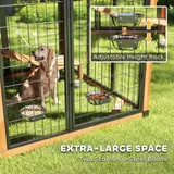 Extra Large Dog House — Wood Outdoor Dog Kennel with Platform — photo 6