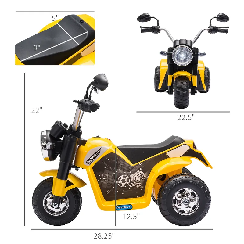 Electric Motorcycle for Kids — 6V Battery Powered Ride-on Dirt — photo 4