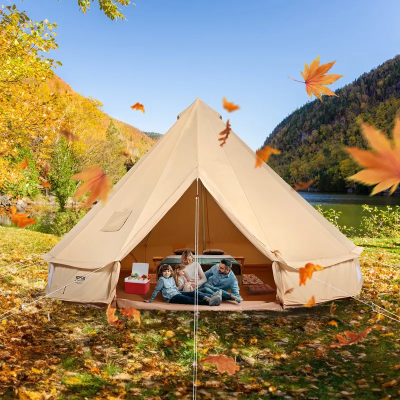 12 Person Canvas Glamping Bell Tent
