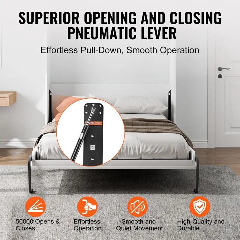 Murphy Bed Kit Queen Size Vertical Deluxe DIY Wall Bed Hardware β photo 4