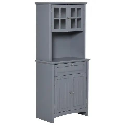 Elegant Buffet with Hutch — Kitchen Pantry Storage Cabinet
