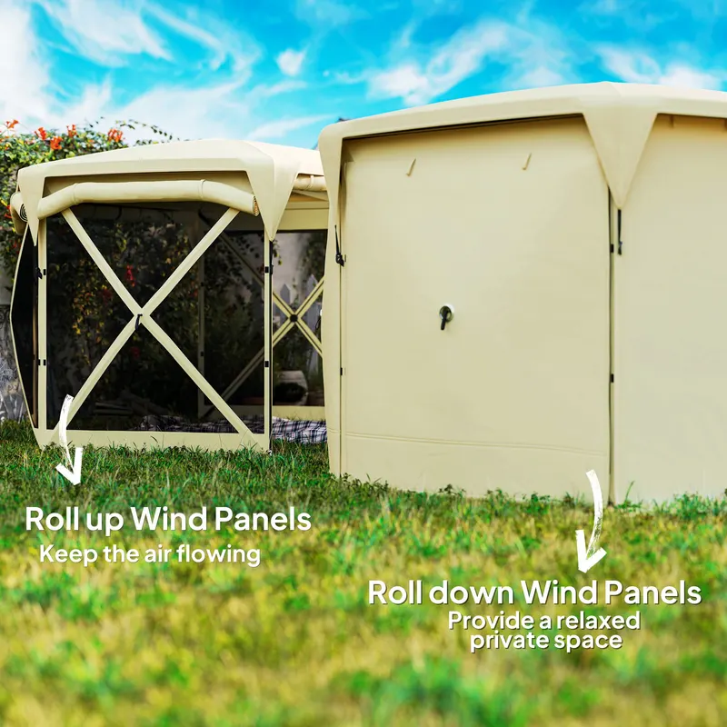 Pop Up Gazebo Screen Tent with Removable Roof Cover — photo 5