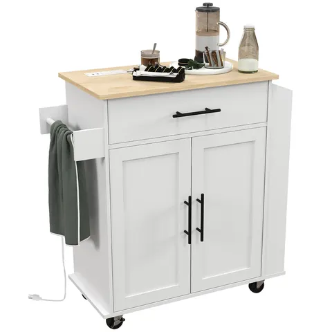 Rolling Island with Wheels for Kitchen