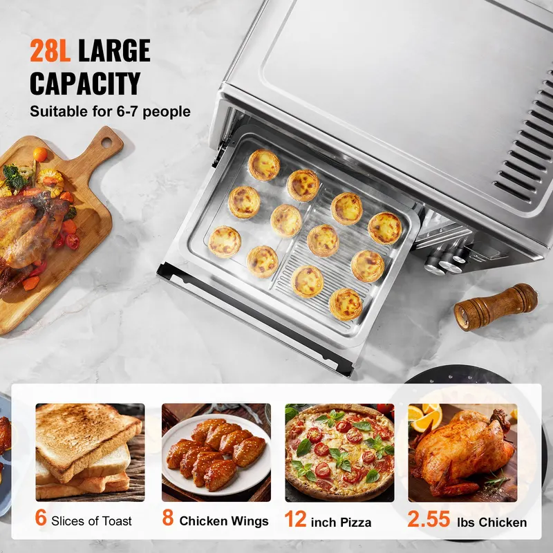 13-IN-1 Air Fryer Toaster Oven 28L 1800W Convection Oven β photo 5