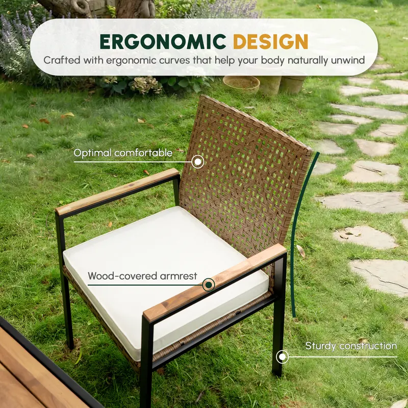 All Weather 5-Piece Patio Dining Table Sets — photo 3