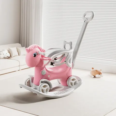 Rocking Horse for Toddlers — Balance Bike Ride on Toys with Push