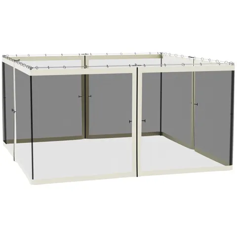 Gazebo Netting Mosquito Netting Screen with Zippers