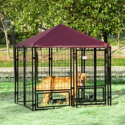 Dog Kennel Outdoor — No Shipments on Weekends