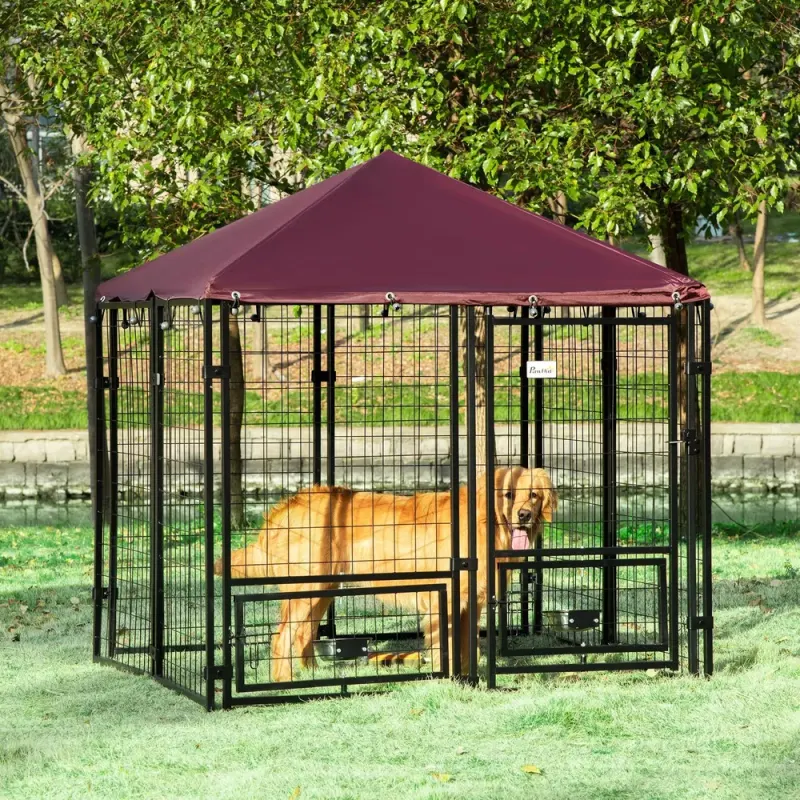 Dog Kennel Outdoor — No Shipments on Weekends