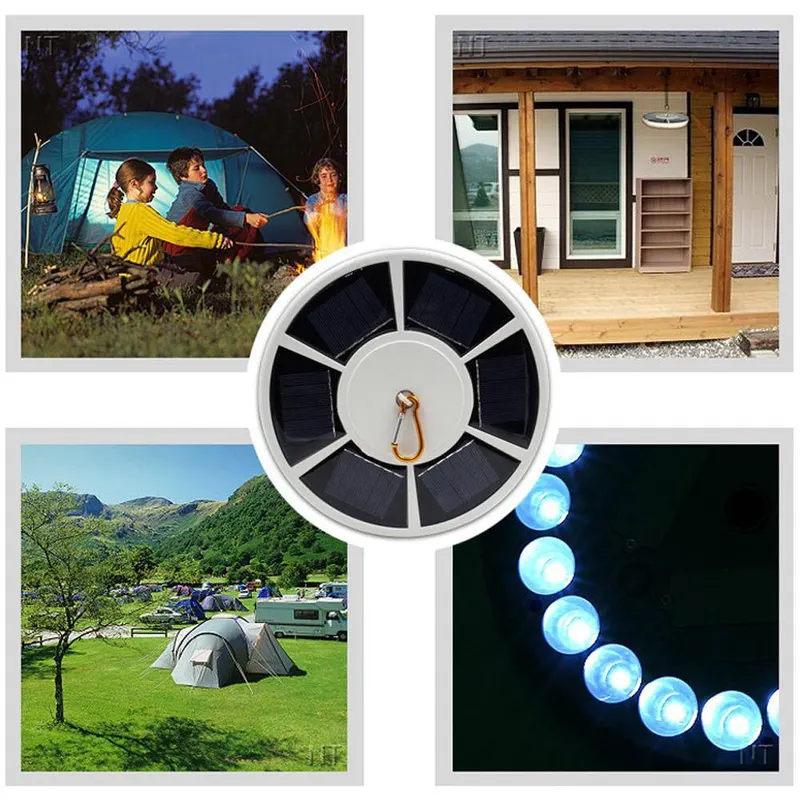 42 LED Solar Flag Pole Light Adjustable Outdoor Camping Tent — photo 4