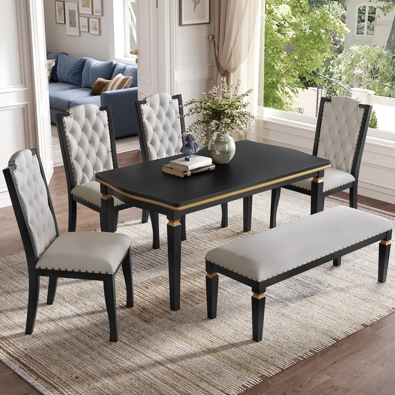 6-Piece Kitchen Dining Table Set β photo 3