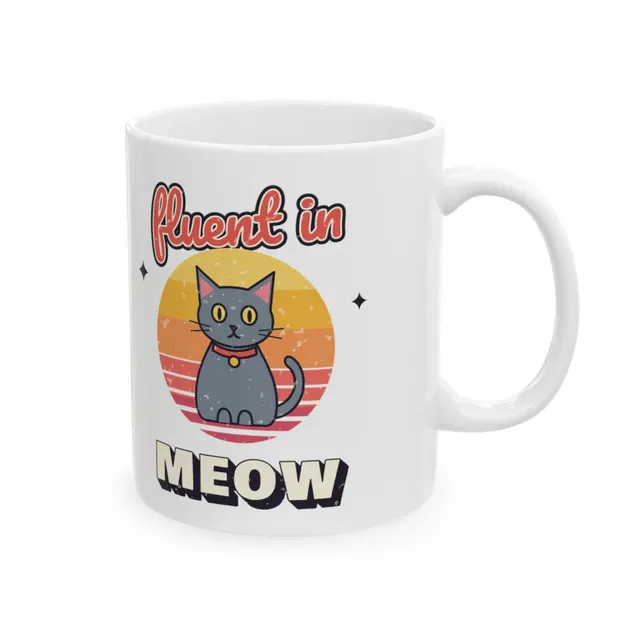 Fluent In Meow Mug