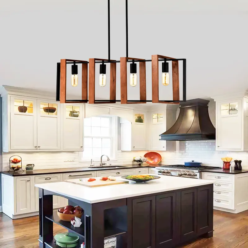4-Light Kitchen Island Lights Pendant Light Farmhouse Dining β photo 5