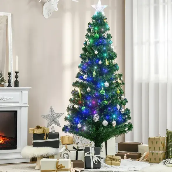 6' Tall Douglas Fir Pre-lit Artificial Christmas Tree — photo 7