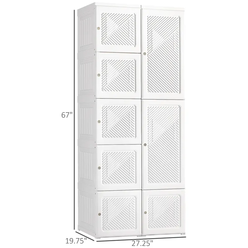 Portable Wardrobe Closet — Folding Bedroom Armoire — photo 6