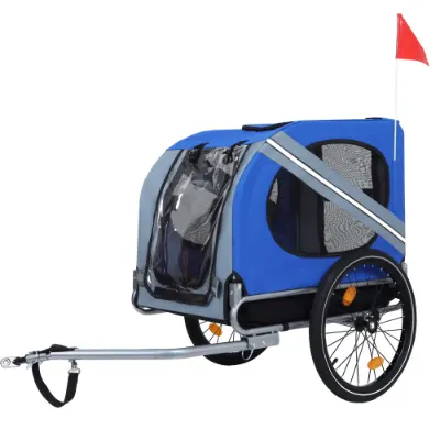 Large Folding Bike Trailer for Dogs 120LB Capacity All-terrain β photo 2