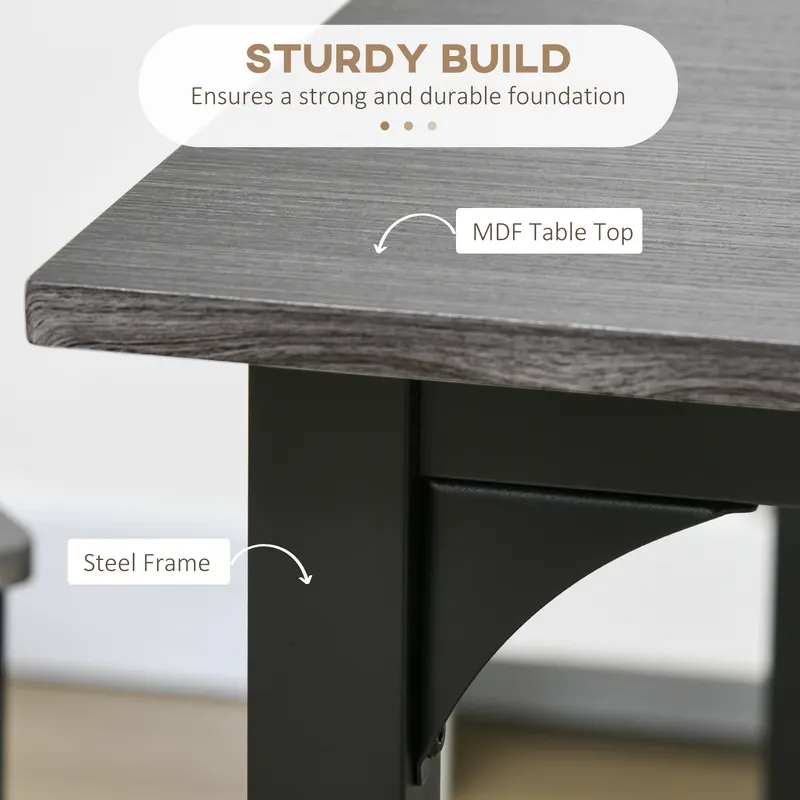 5-Piece Counter Height Bar Table with Space-saving Design — photo 6