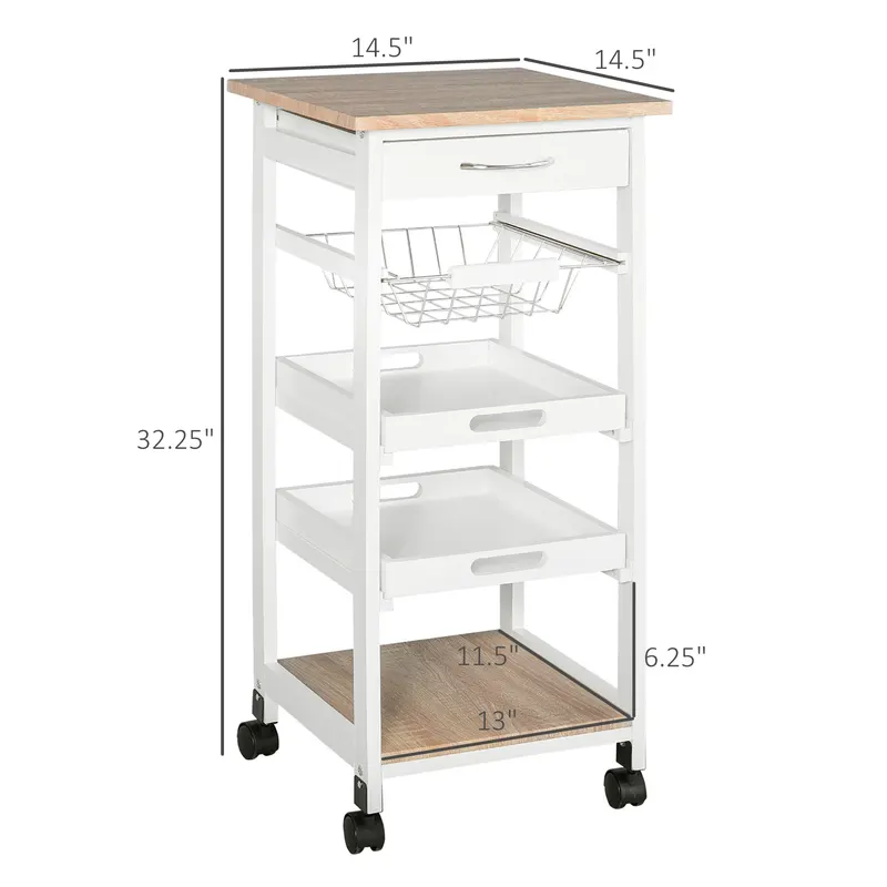 Mobile Kitchen Cart β Rolling Kitchen Island with Storage β photo 8
