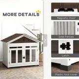 40"L Wooden Dog House Outdoor Indoor for Small — photo 4