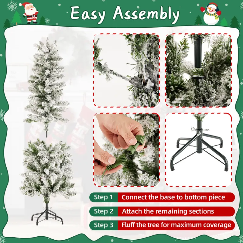 Pencil Christmas Tree β Prelighted Artificial Slim Christmas β photo 8